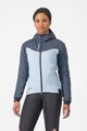 CASTELLI Jachetă rezistentă la vânt de ciclism - FLY THERMAL W - albastru deschis