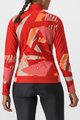 CASTELLI Tricou de cilism pentru iarnă cu mânecă lungă - TROPICALE - roșu