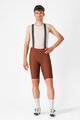 CASTELLI Pantaloni scurți de ciclism cu bretele - ESPRESSO - roșu