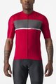 CASTELLI Tricou de ciclism cu mânecă scurtă - TRADIZIONE - roșu