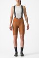 CASTELLI Pantaloni scurți de ciclism cu bretele - ESPRESSO W DT - portocaliu