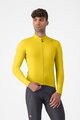 CASTELLI Tricou de cilism pentru iarnă cu mânecă lungă - ESPRESSO THERMAL - galben