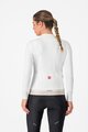 CASTELLI Tricou de cilism pentru iarnă cu mânecă lungă - ESPRESSO THERMAL W - alb