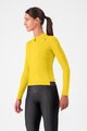 CASTELLI Tricou de cilism pentru iarnă cu mânecă lungă - ESPRESSO THERMAL W - galben