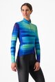 CASTELLI Tricou de cilism pentru iarnă cu mânecă lungă - PHASE - multicolor/albastru