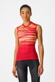 CASTELLI Tricoul de ciclism fără mâneci - INSIDER 2 W - roșu
