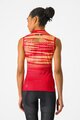 CASTELLI Tricoul de ciclism fără mâneci - INSIDER 2 W - roșu