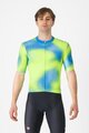 CASTELLI Tricou de ciclism cu mânecă scurtă - VORTICE - albastru/galben