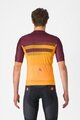 CASTELLI Tricou de ciclism cu mânecă scurtă - SIMBOLO - galben/bordo
