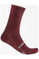 CASTELLI Șosete clasice de ciclism - ESPRESSO 18 - bordo