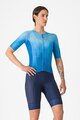 CASTELLI Pantaloni scurți de ciclism cu bretele - A/C W - albastru