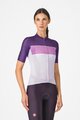 CASTELLI Tricou de ciclism cu mânecă scurtă - ELEGANTE - mov/roz/alb