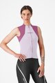 CASTELLI Tricoul de ciclism fără mâneci - SOLE - mov/alb