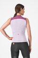 CASTELLI Tricoul de ciclism fără mâneci - SOLE - mov/alb
