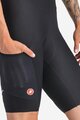 CASTELLI Pantaloni scurți de ciclism cu bretele - UNLIMITED ENDURANCE W DT - negru