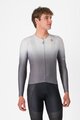 CASTELLI Tricou de ciclism cu mânecă lungă de vară - UPF LONG - argintiu/gri