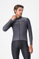 CASTELLI Tricou de cilism pentru iarnă cu mânecă lungă - APICE - gri