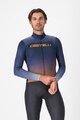 CASTELLI Tricou de cilism pentru iarnă cu mânecă lungă - APICE - albastru