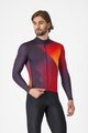 CASTELLI Tricou de cilism pentru iarnă cu mânecă lungă - AMPLIFY - negru/roșu/galben