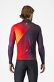 CASTELLI Tricou de cilism pentru iarnă cu mânecă lungă - AMPLIFY - negru/roșu/galben