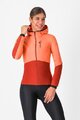 CASTELLI Jachetă termoizolantă de ciclism - UNLIMITED W - portocaliu/roșu