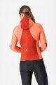 CASTELLI Jachetă termoizolantă de ciclism - UNLIMITED W - portocaliu/roșu