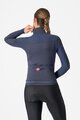 CASTELLI Tricou de cilism pentru iarnă cu mânecă lungă - SFIDA 3 - albastru