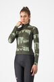 CASTELLI Tricou de cilism pentru iarnă cu mânecă lungă - BLUR THERMAL - verde