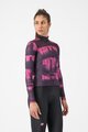 CASTELLI Tricou de cilism pentru iarnă cu mânecă lungă - BLUR THERMAL - negru/mov