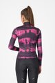CASTELLI Tricou de cilism pentru iarnă cu mânecă lungă - BLUR THERMAL - negru/mov