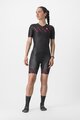 CASTELLI Salopetă de ciclism - FREE SANREMO 2 W - negru/roz
