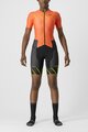 CASTELLI Salopetă de ciclism - FREE SANREMO 2 W - portocaliu/negru
