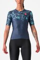 CASTELLI Tricou de ciclism cu mânecă scurtă - FREE SPEED 2W RACE - albastru/turcoaz