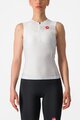 CASTELLI Tricoul de ciclism fără mâneci - FREE W TRI - alb/negru