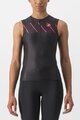 CASTELLI Tricoul de ciclism fără mâneci - FREE W TRI - negru/roz