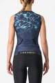 CASTELLI Tricoul de ciclism fără mâneci - FREE W TRI - albastru/turcoaz