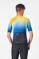 CASTELLI Tricou de ciclism cu mânecă scurtă - FREE SPEED 3 RACE TOP - albastru/galben