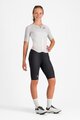 CASTELLI Salopetă de ciclism - FREE SANREMO 3 W SUIT SHORT SLEEVE - alb/argintiu/negru