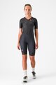 CASTELLI Salopetă de ciclism - CORE TRI W SUIT SHORT SLEEVE - negru