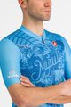 CASTELLI Tricou de ciclism cu mânecă scurtă - #GIRO107 NAPOLI - albastru