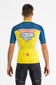 CASTELLI Tricou de ciclism cu mânecă scurtă - #GIRO107 OROPA - galben/albastru