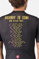 CASTELLI Tricou de ciclism cu mânecă scurtă - GIRO HIGHWAY TO ROME - negru