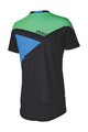 BBB Tricou de ciclism cu mânecă scurtă - GRAVITY - albastru/verde/negru