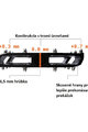 TATZE pedale - MC-AIR TITAN - negru