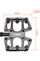 TATZE pedale - LINK COMPOSITE - negru