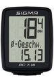 SIGMA SPORT tahometru - BC 7.16 TOPLINE 016 - negru