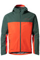 VAUDE jachetă impermeabilă - MOAB RAIN  - verde/roșu