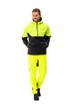 VAUDE Jachetă rezistentă la vânt de ciclism - QIMSA SOFTSHELL - negru/galben