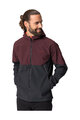 VAUDE Jachetă rezistentă la vânt de ciclism - QIMSA SOFTSHELL - bordo/negru