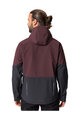 VAUDE Jachetă rezistentă la vânt de ciclism - QIMSA SOFTSHELL - bordo/negru